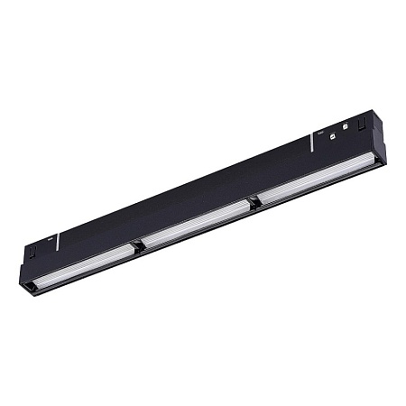 Магнитный трековый светильник Черный LED 1*18W 3000K 1 000Lm Ra>90 120° IP20 L330xW22xH ST804.436.18 - фото