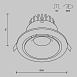Встраиваемый светильник Technical Yin DL031-L12W4K-D-B - фото