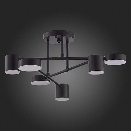 Светильник потолочный Черный/Черный LED 6*7W 4000K SLE201042-06 - фото