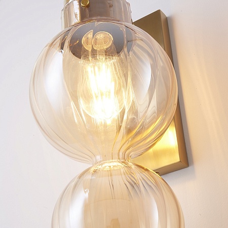 Бра Heathfield Lighting - Medina Wall Brass/Amber Imperiumloft 177914-22 - фото