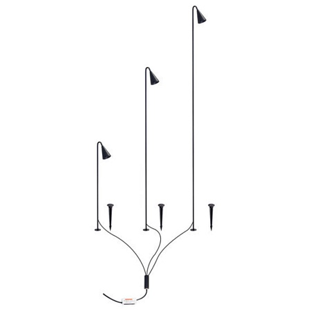 Грунтовый светильник Arte Lamp MULIPHEIN A1084PA-3BK - фото