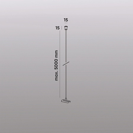 TR2127-WH Механический подвес для трека SMART BASE, IP20, 5м, белый, алюминий - фото