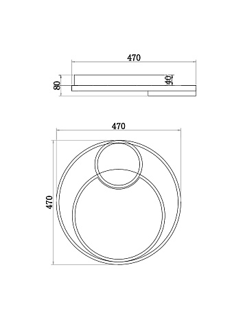 Потолочный светильник Freya FR10028CL-L80B - фото