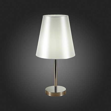 Прикроватная лампа Никель/Белый E14 1*40W SLE105904-01 - фото