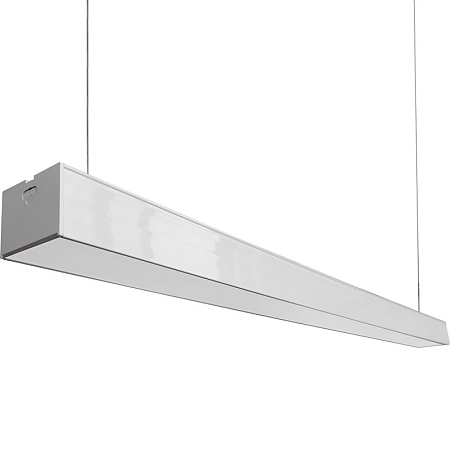 Светильник светодиодный линейный Feron AL4035 IP40 72W 6500К, рассеиватель матовый в алюминиевом корпусе, белый 1500*70*55мм - фото