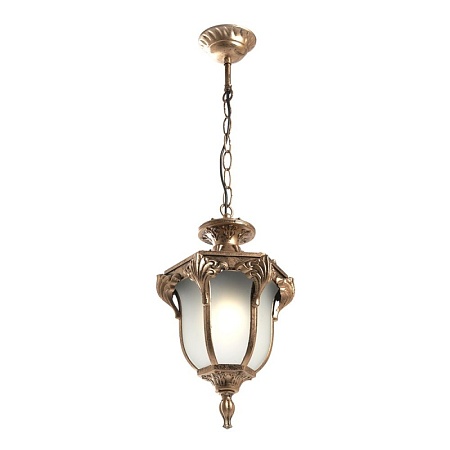 Светильник садово-парковый Feron PL4044 шестигранный на цепочке 60W 230V E27, черное золото - фото