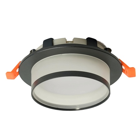 Светильник встраиваемый Feron DL500 потолочный GX53 черный круг - фото