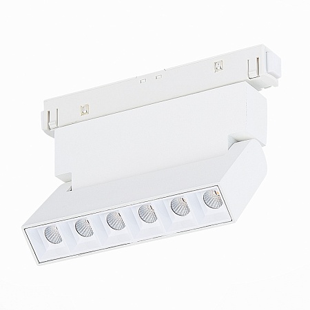 Магнитный трековый светильник белый LED 1*6W 4000K 532Lm Ra>80 36° IP20 L120xW22xH108 4 ST364.546.06 - фото