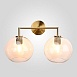 Бра Rh Utilitaire Globe Shade Double Sconce Brass Imperiumloft 123273-22 - фото