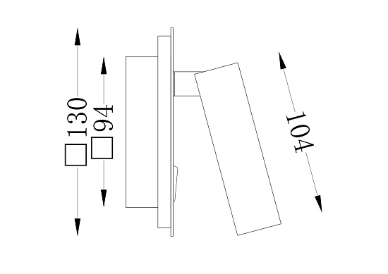 Настенный светильник (бра) Technical Ios 176 C175-WL-01-6W-MG - фото