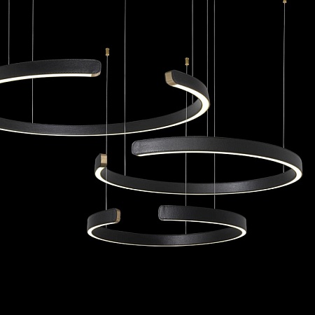 10025/3 Black Подвесной светильник LOFT IT Ring - фото