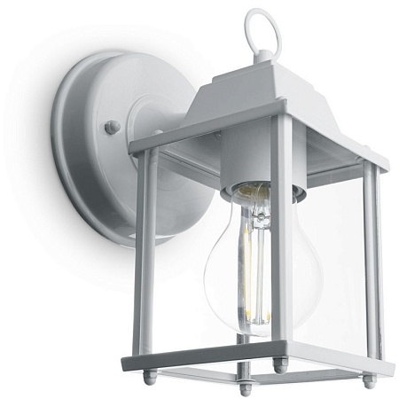 Светильник садово-парковый Feron PL200 на стенувниз  60W E27 230V, белый - фото