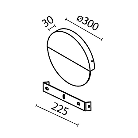 Настенный светильник (бра) Maytoni MOD320WL-L6BS3K1 - фото