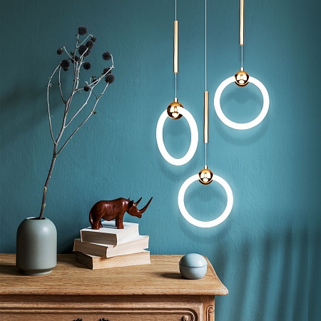 Подвесной акцентный светильник Eurosvet 90165/1 золото - фото