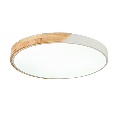Светильник потолочный Белый, Светлое дерево/Белый LED 1*45W 3000K/4000K/6000K SLE200952-01 - фото