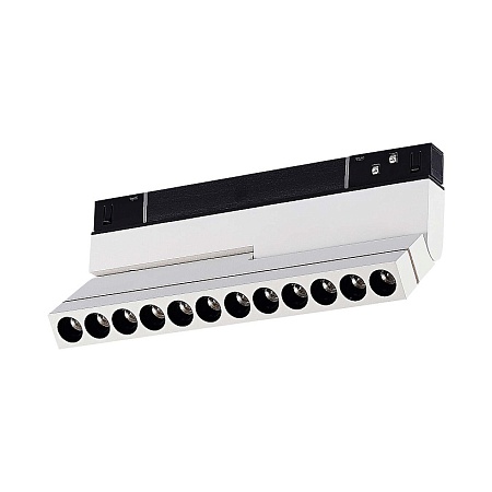 Магнитный трековый светильник Белый LED 1*12W 3000K 450Lm Ra>90 36° IP20 L220xW22xH117 ST805.536.12 - фото