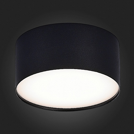 Светильник потолочный Черный LED 1*12W 4000K 1 080Lm Ra>90 120° IP20 D120xH55 185-265V ST606.442.12 - фото