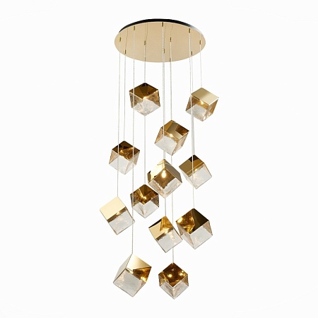 Светильник подвесной ST-Luce Золотистый/Прозрачный, Золотистый G9 12*5W SL1182.203.12 - фото