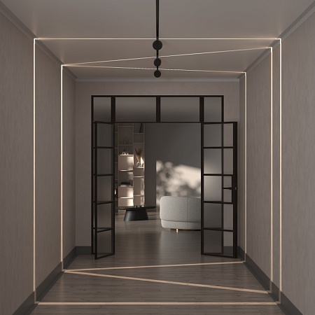 Трековый светильник Technical Outline TR090-2-6W4K-B - фото