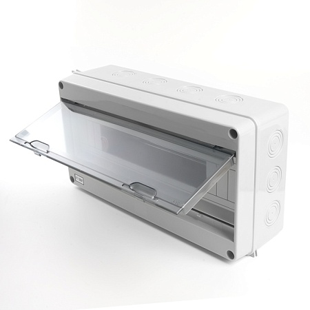 Бокс настенный STEKKER EBX50-1/18-65 18 модулей, пластик, IP65 - фото