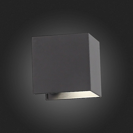 Светильник уличный настенный ST-Luce Черный/Черный LED 2*3W 4000K SL560.401.02 - фото