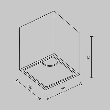 Потолочный светильник Technical Alfa LED C065CL-8W2.7K-SQ-B - фото
