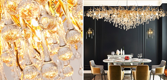 Люстра Droplet Chandelier Oval L160 Imperiumloft 148055-22 - фото