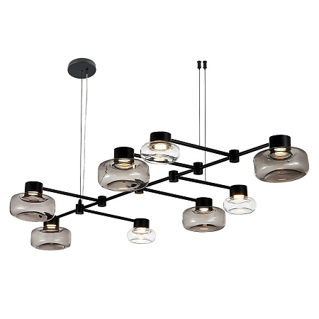 Светильник подвесной ST-Luce Черный/Дымчатый, Прозрачный LED 8*3W 3000K SL6005.403.08 - фото