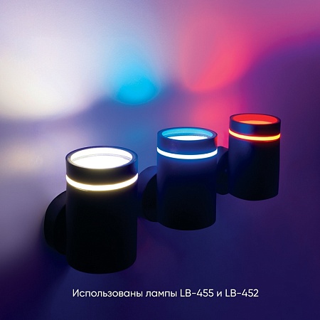 Светильник садово-парковый Feron DH1001, на стену,  GX53, 230V, черный - фото