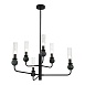 Светильник подвесной ST-Luce черный/прозрачный E14 6*40W SL1244.403.06 - фото