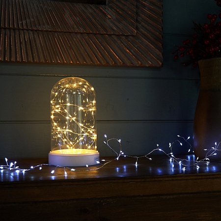 Световая фигура "Колба с Нитью Роса" 50LED 2700K, батарейки 3*АА, 23см, LT135 - фото