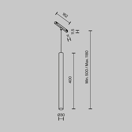 Трековый светильник Technical TR245-4-7WTW-DSZ-B - фото