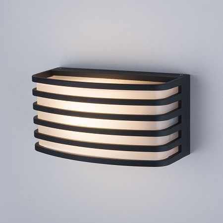 Настенный уличный светильник 1409 TECHNO черный IP54 1409 TECHNO чёрный Elektrostandard - фото