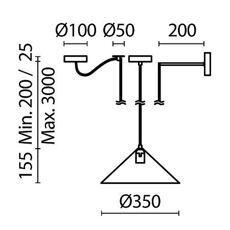 Подвесной светильник Maytoni Basic colors MOD167PL-01GR - фото