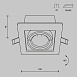 Встраиваемый светильник Technical Metal Modern DL008-2-01-B - фото