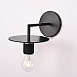 Бра Rh Utilitaire Knurled Disk Shade Sconce Black Imperiumloft 123281-22 - фото