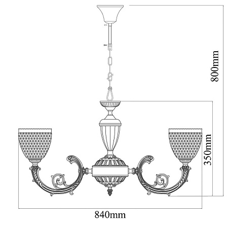 Люстра MW-Light Фелиция 114010308 - фото