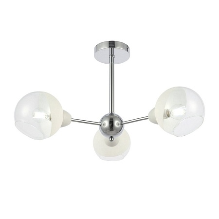 Светильник потолочный Хром/Прозрачный, Матовый никель E14 3*40W SLE102702-03 - фото