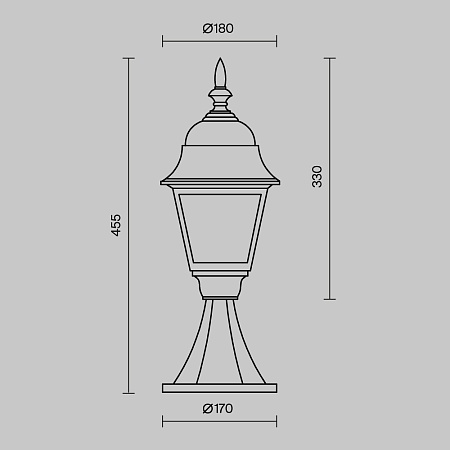 Ландшафтный светильник Outdoor Abbey Road O004FL-01B - фото