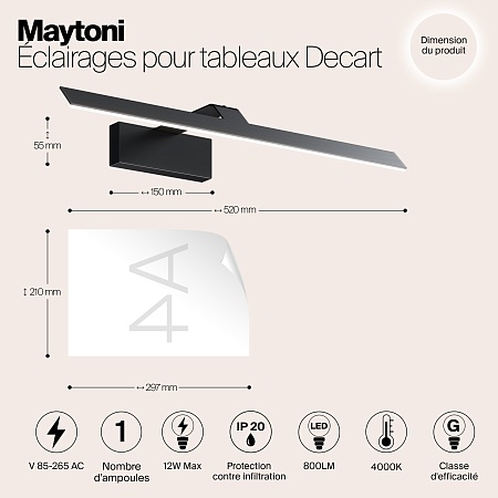 Подсветка Maytoni MIR010WL-L12B4K - фото