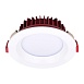 Св-к встр. Белый LED 1*18W 3000K 1 440Lm Ra80 100° IP44 D140xH52 100-240VV ST752.538.18 - фото