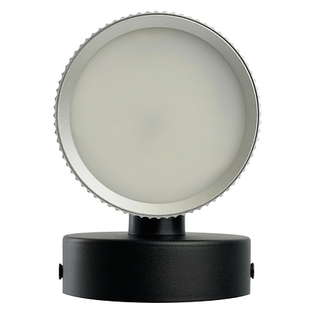Светильник  настенный Feron HL4580 ARIA 12W, 230V,GX53, серебро + черный IP20 - фото