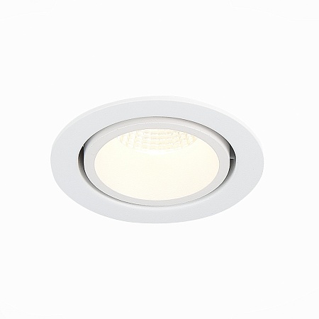 Св-к встр. Белый LED 1*10W 3000K 750Lm Ra>90 38° IP20 D102xH85 170-240V ST705.538.10 - фото