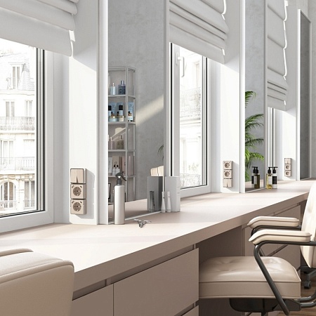 Розетка с заземлением, шторками и USB тип A+C Gallant шампань рифленый W5071710 - фото