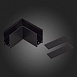Угол-соединитель для подвесного / накладного магнитного шинопровода ST-Luce Черный ST007.419.00 - фото