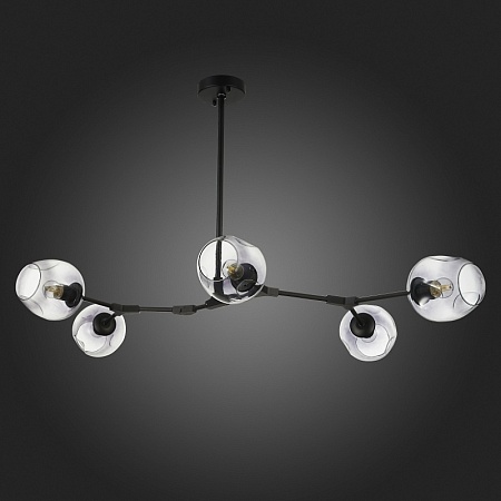 Светильник подвесной Черный/Дымчатый E27 5*40W SLE154843-05 - фото