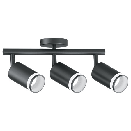 Светильник Feron ML233 LUNA настенно-потолочный под лампу GU10, черный - фото