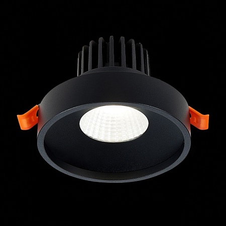 Св-к встр. Черный LED 1*10W 3000K 750Lm Ra>90 38° IP20 D100xH75 170-240V ST751.438.10 - фото