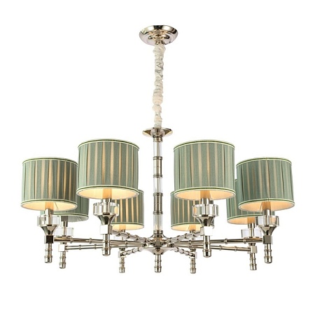 Люстра подвесная ST-Luce Никель/Оливковый E14 8*40W SL1121.103.08 - фото