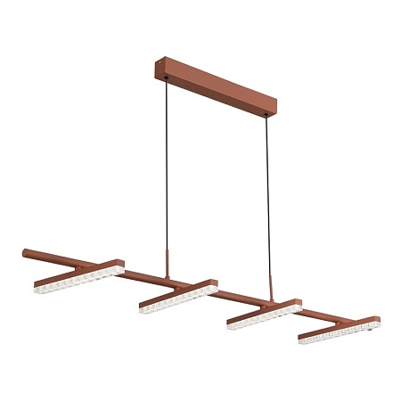 Светильник подвесной ST-Luce терракотовый/прозрачный LED 1*32W 4000K SL1018.603.04 - фото